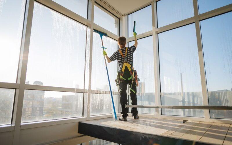 Bezpieczeństwo podczas mycia okien