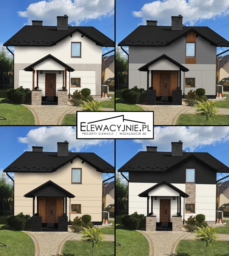 Kolory elewacji do ceglanego dachu