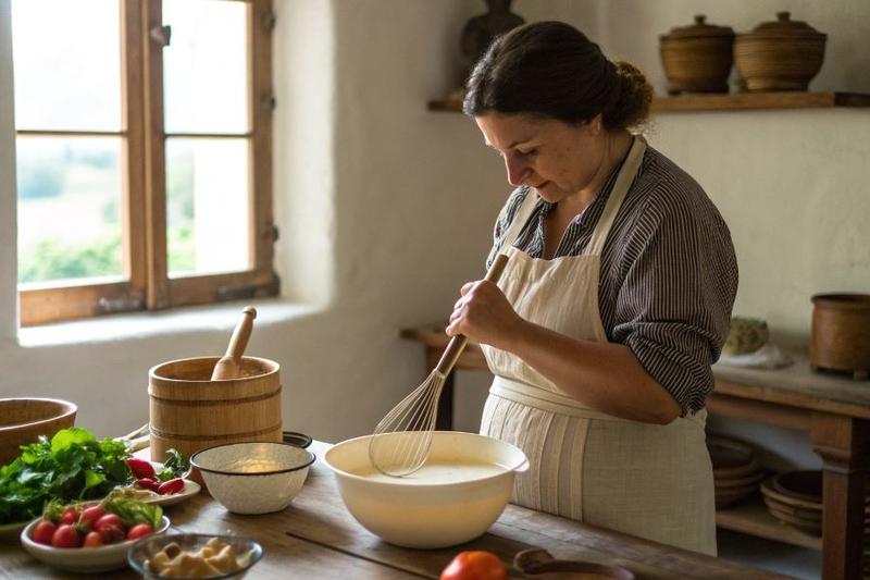Nowoczesne wykończenie między szafkami