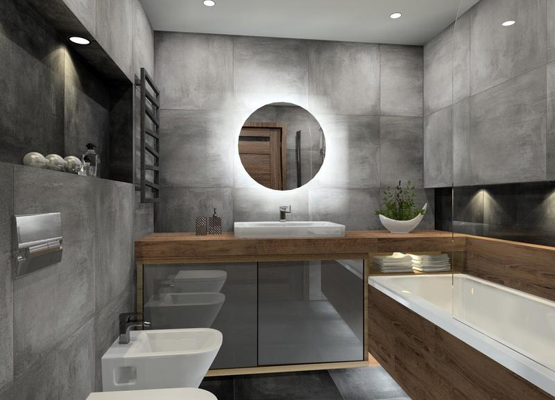 Oświetlenie w małej łazience