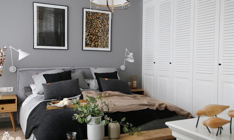 Sypialnia w dwóch kolorach