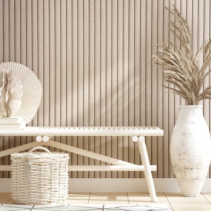 Triki na wybór tapety do wąskiego przedpokoju, które optycznie go powiększą