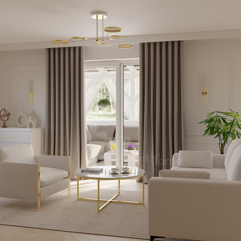 Nowoczesne zasłony i tkaniny