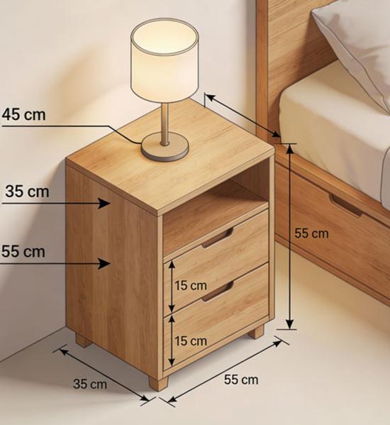 Ergonomiczna wysokość szafki