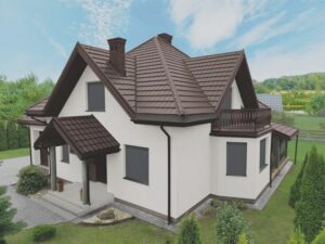 Jaki kolor elewacji pasuje do czerwonego dachu i brązowych okien, aby uniknąć nietrafionych wyborów?